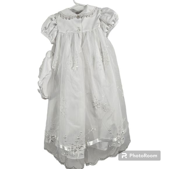 Edgehill Collection White Christening Baptism Infant Gown 6-9 months - Picture 6 of 15